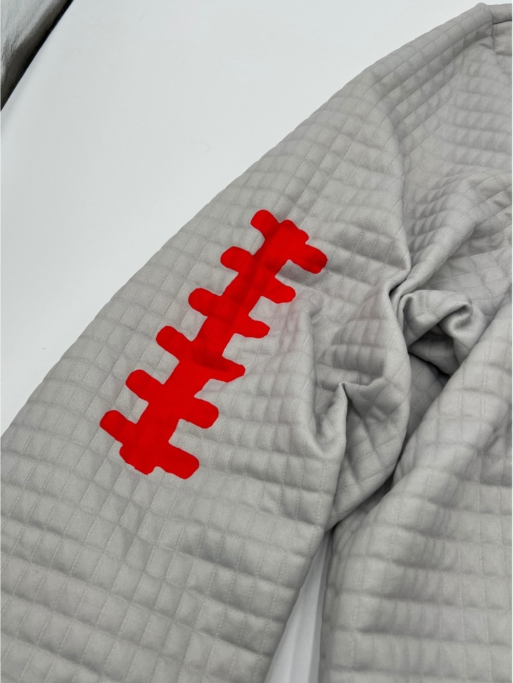 Alabama Crimson Tide Roll Tide Elephant Quilted Hoodie 3XL Gray Red - Picture 3 of 7